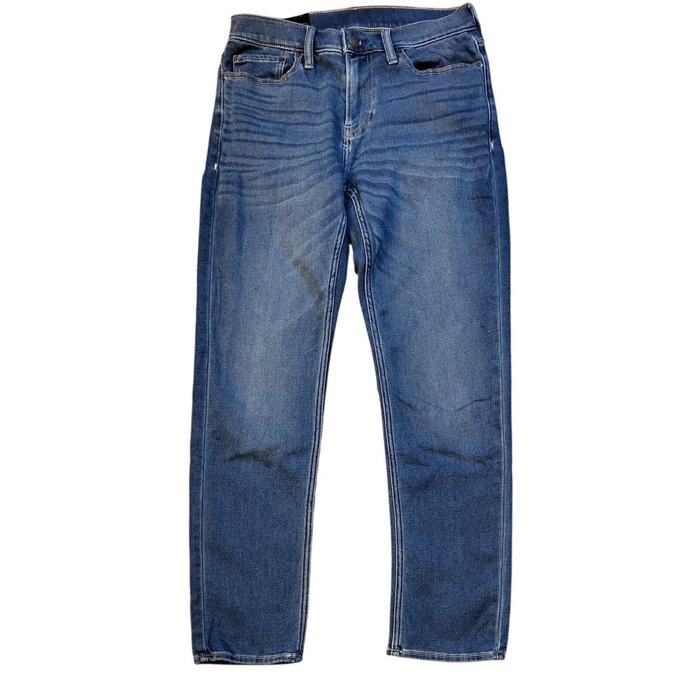 Hollister Classic Taper Jeans Men 30x32 Distressed Medium Wash Pants NWOT